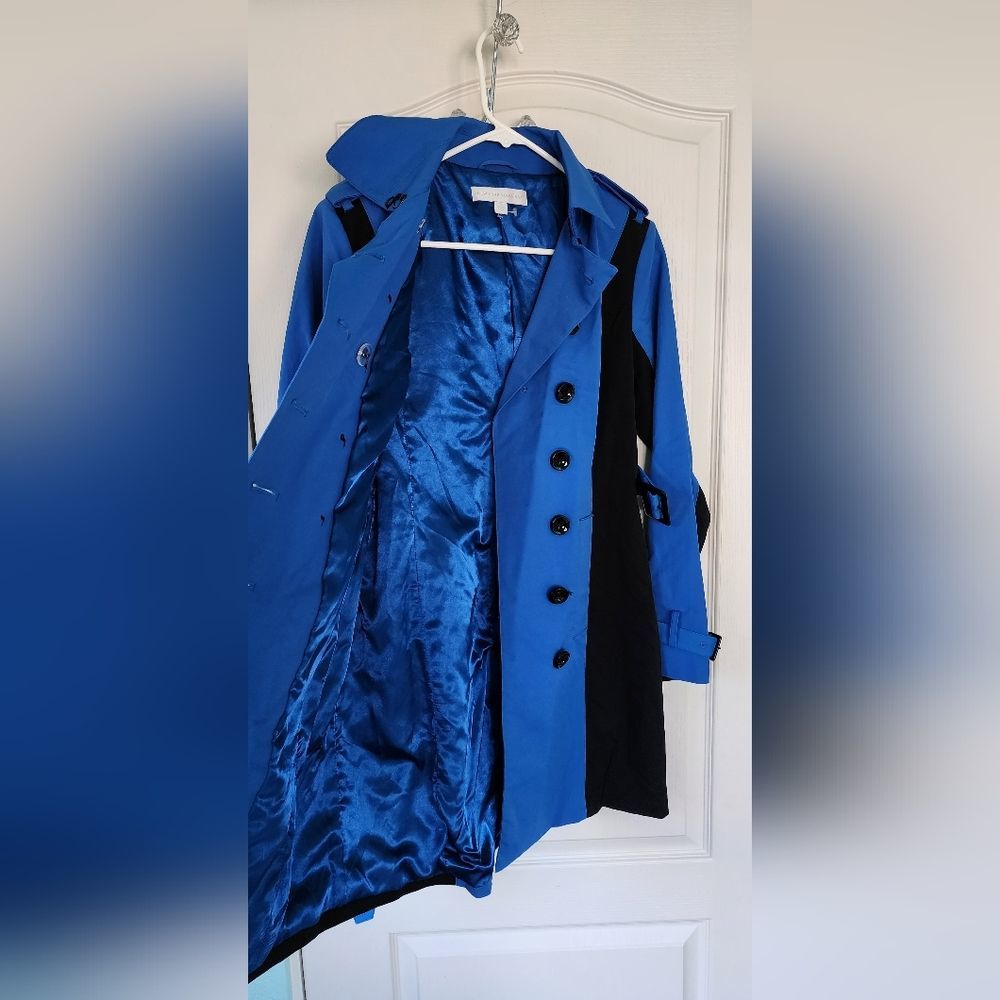 NWOT New York & Company XS/S Trench Coat Water Resistant Rain Jacket Womens - Picture 3 of 6